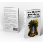 Vue complète du livre Auto-Hypnose Dissociative de Rayan Gori, avec quatrième de couverture, tranche et illustration symbolique en façade